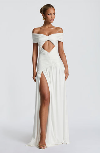Kathryn Maxi Dress - White - glavon