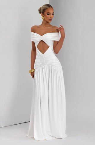 Kathryn Maxi Dress - White - glavon