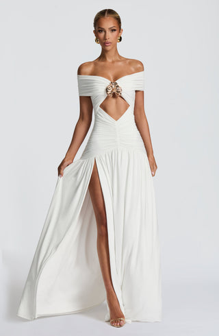 Kathryn Maxi Dress - White - glavon