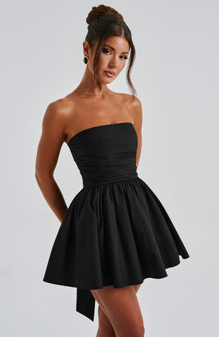 Katrina Mini Dress - Black - glavon