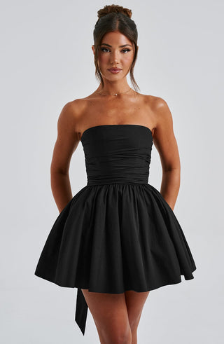 Katrina Mini Dress - Black - glavon