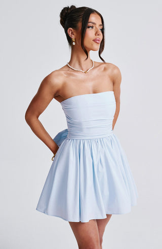 Katrina Mini Dress - Blue - glavon