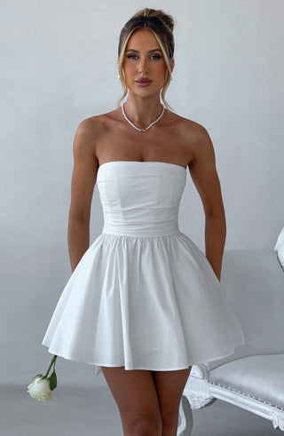 Katrina Mini Dress - Ivory - glavon