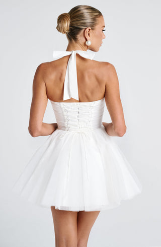 Keely Mini Dress - Ivory - glavon