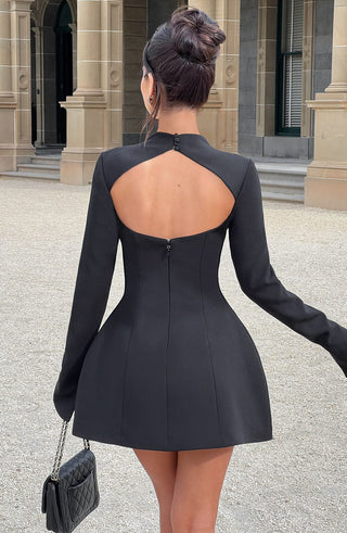 Kelly Mini Dress - Black - glavon