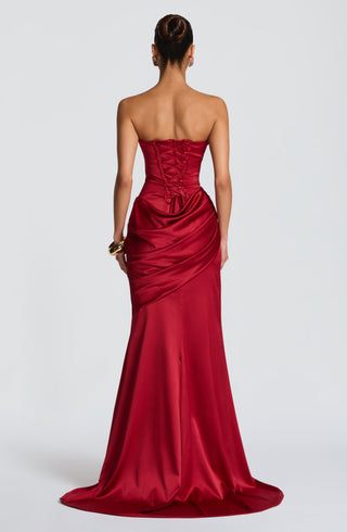 Kensington Maxi Dress - Deep Red - glavon