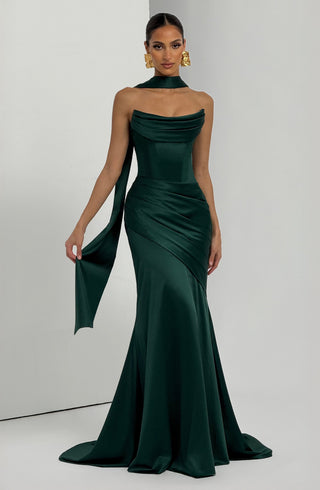 Kensington Maxi Dress - Emerald - glavon