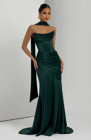 Kensington Maxi Dress - Emerald - glavon