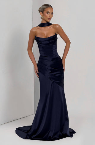 Kensington Maxi Dress - Navy - glavon