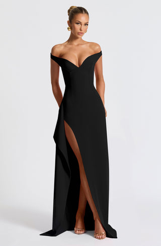 Khalesia Maxi Dress - Black - glavon