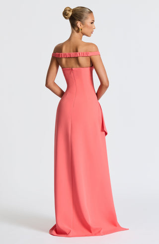 Khalesia Maxi Dress - Coral Pink - glavon