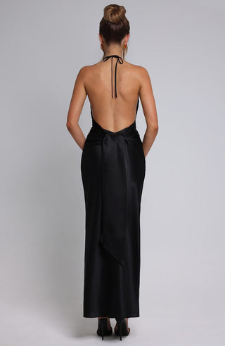Kiandra Maxi Dress - Black - glavon