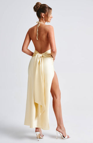 Kiandra Maxi Dress - Lemon - glavon