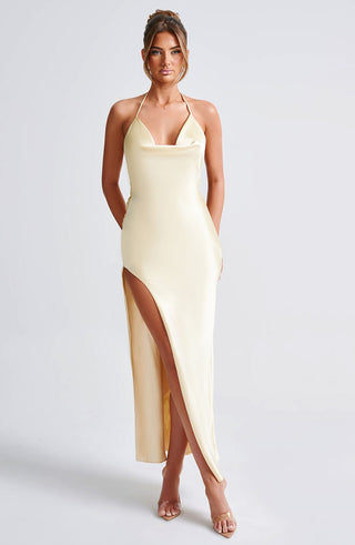 Kiandra Maxi Dress - Lemon - glavon