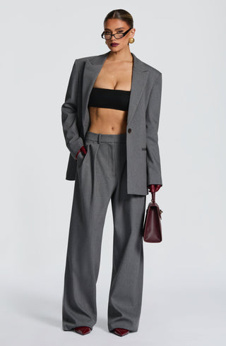 Kirsty Pants - Grey Marl - glavon