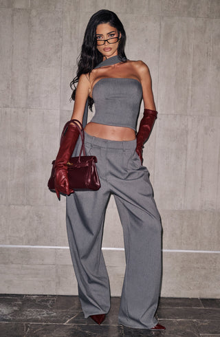 Kirsty Pants - Grey Marl - glavon