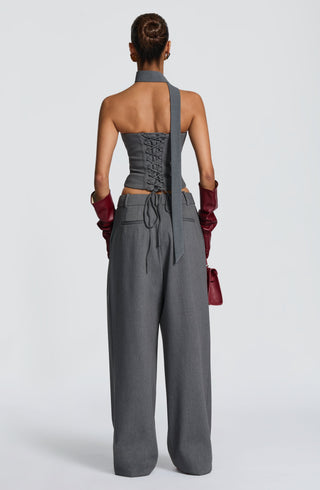 Kirsty Pants - Grey Marl - glavon