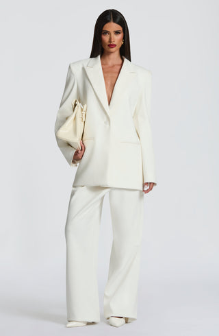 Kirsty Pants - Ivory - glavon