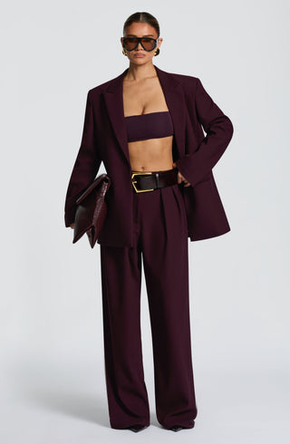 Kirsty Pants - Plum - glavon