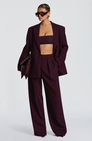 Kirsty Pants - Plum - glavon