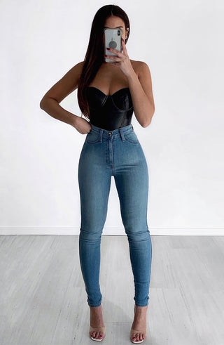 Kyla Jeans - Light Blue - glavon