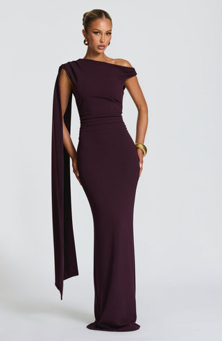 Kylie Maxi Dress - Plum - glavon