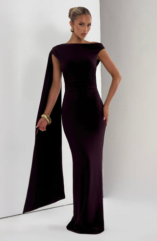 Kylie Maxi Dress - Plum - glavon