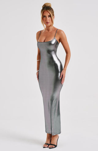 Kyranni Maxi Dress - Gunmetal - glavon