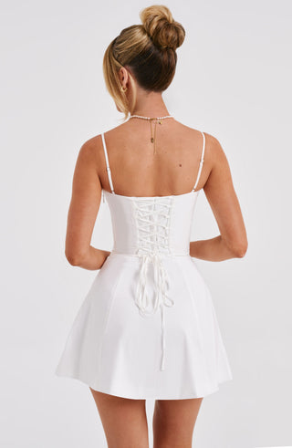 Lacey Mini Dress - Ivory - glavon