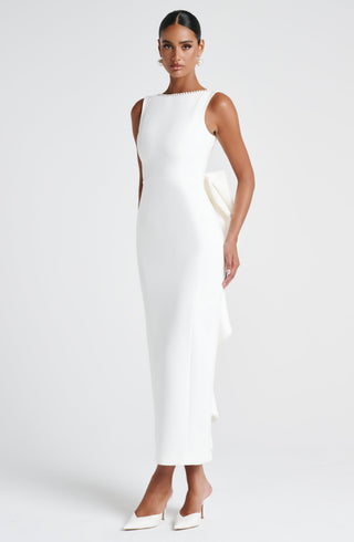 Lana Midaxi Dress - Ivory - glavon