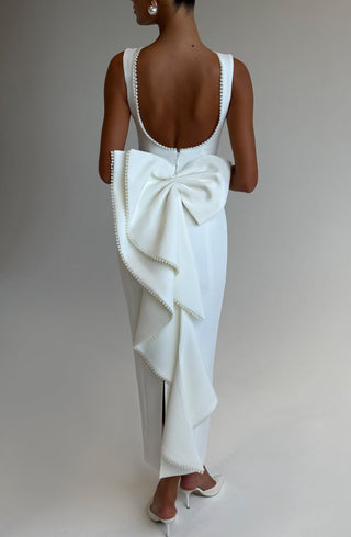 Lana Midaxi Dress - Ivory - glavon
