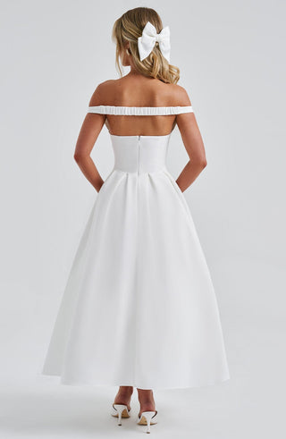 Lanetta Midi Dress - Ivory - glavon