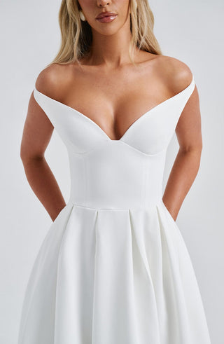 Lanetta Midi Dress - Ivory - glavon