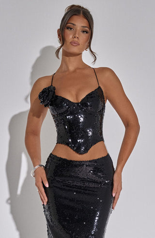 Larisa Corset - Black - glavon