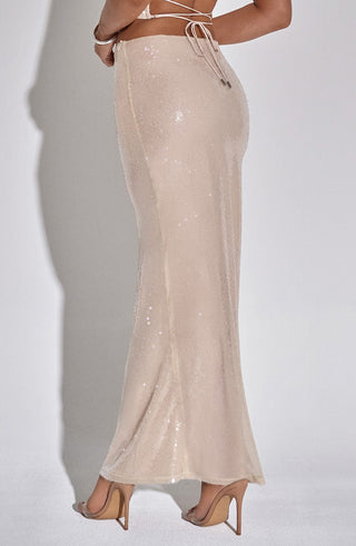 Larisa Maxi Skirt - Nude - glavon