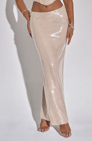 Larisa Maxi Skirt - Nude - glavon