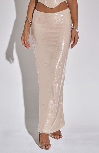 Larisa Maxi Skirt - Nude - glavon