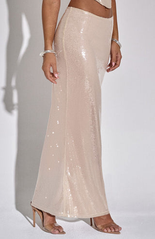 Larisa Maxi Skirt - Nude - glavon