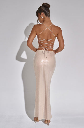 Larisa Maxi Skirt - Nude - glavon