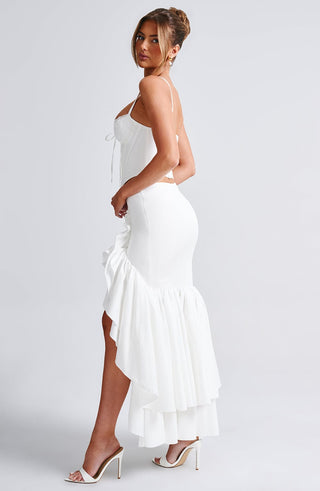 Lavinia Maxi Skirt - Ivory - glavon