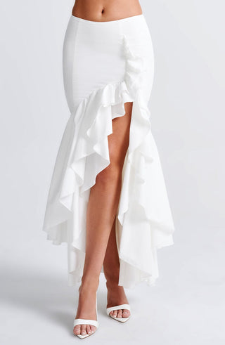 Lavinia Maxi Skirt - Ivory - glavon