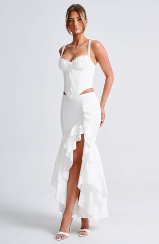 Lavinia Maxi Skirt - Ivory - glavon