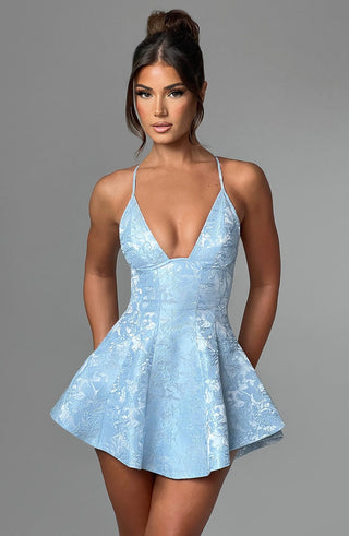 Leila Playsuit - Blue - glavon