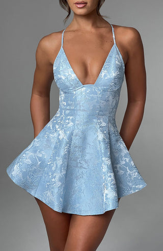 Leila Playsuit - Blue - glavon