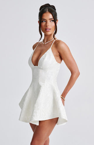 Leila Playsuit - Ivory - glavon