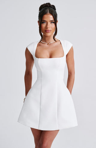 Lena Mini Dress - Ivory - glavon