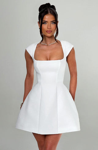 Lena Mini Dress - Ivory - glavon