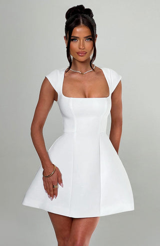 Lena Mini Dress - Ivory - glavon