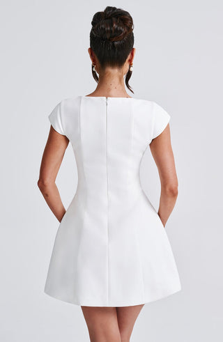 Lena Mini Dress - Ivory - glavon