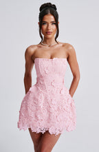 Leona Mini Dress - Blush - Napalia